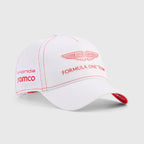 Aston Martin F1 Lance Stroll #18 Canada GP Trucker Hat 2026 White